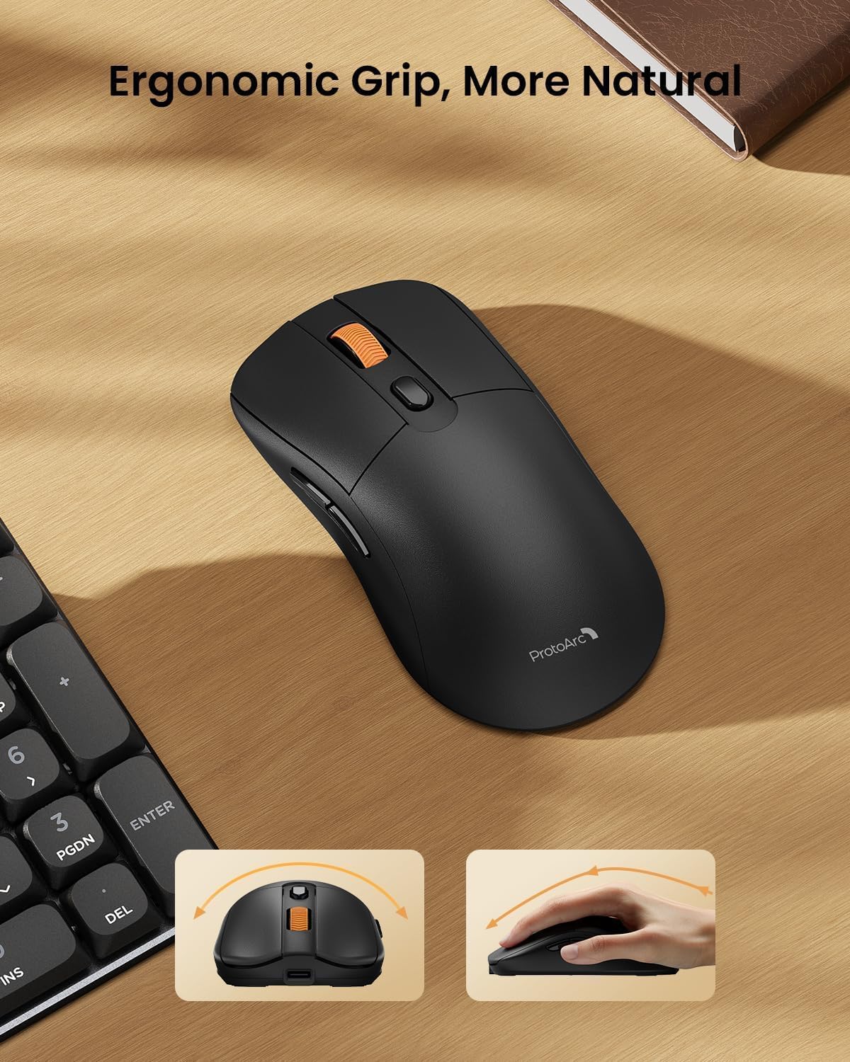 Wireless Mechanical Keyboard and Mouse, No Backlight