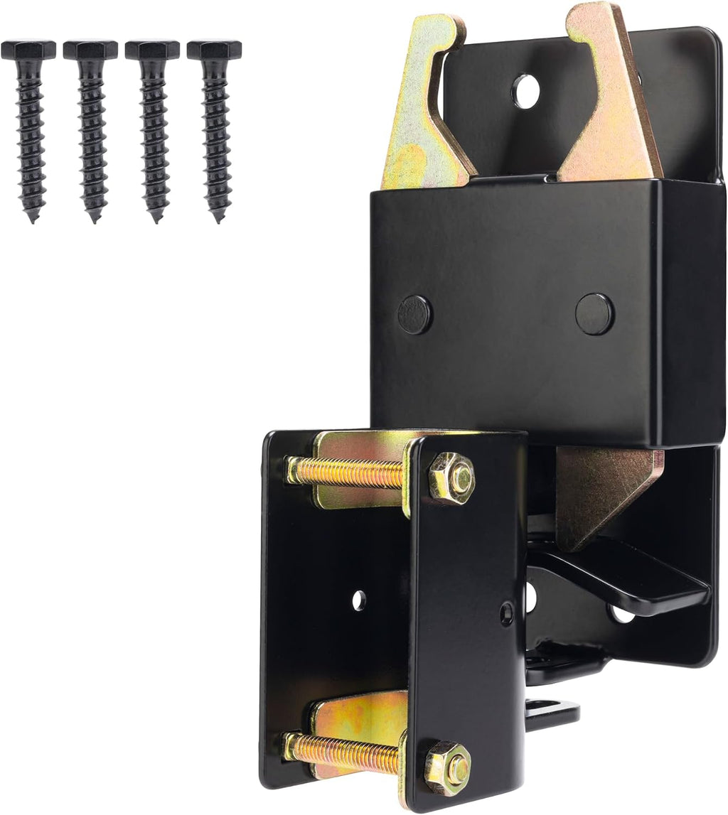 2 Way Heavy Duty Lockable Gate Latch, Black Anti-Sag Farm Gate Latch, Two-Way Livestock Gate Latch Hardware for