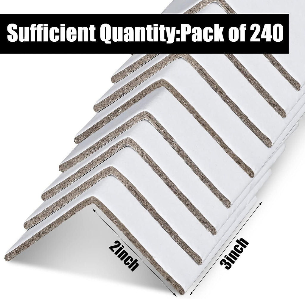 240 Pcs Packing Cardboard Edge Protectors, Edge Protectors Wrapping