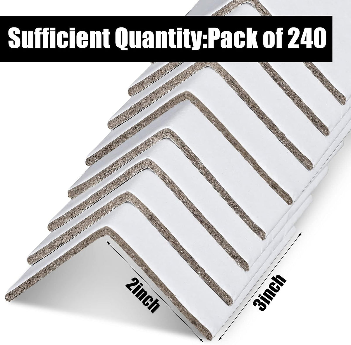 240 Pcs Packing Cardboard Edge Protectors, Edge Protectors Wrapping