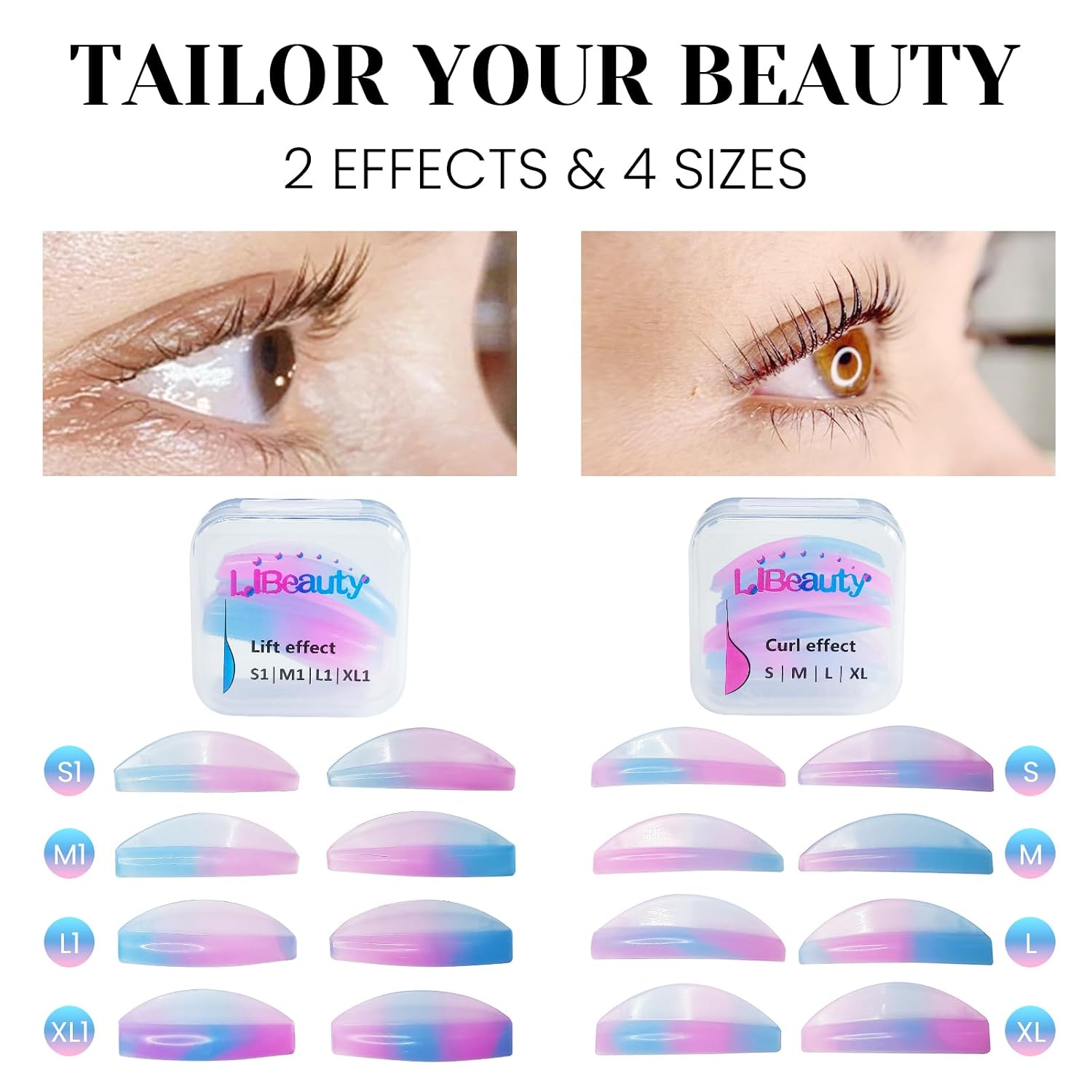 Lash Lift and Color Kit Black, 4-in-1 Eyelash Perm and Brow Lamination Set with 15ml Large Volume Black Cream, DIY
