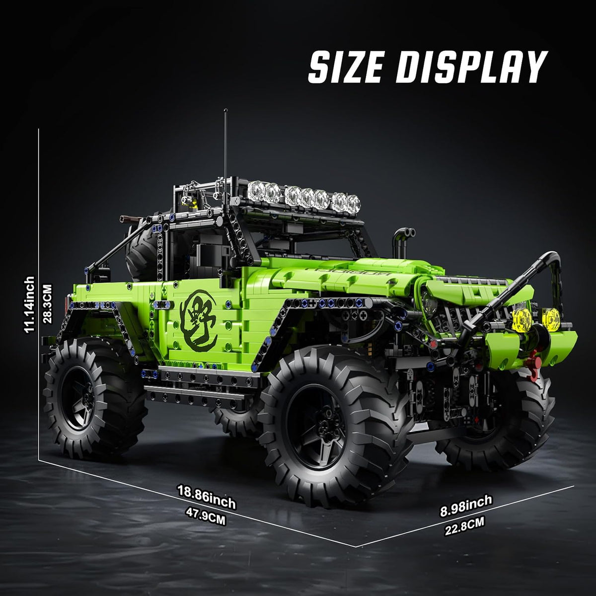RC Off-Road Vehicle Build kit 1:8 Model Car Building Block Set