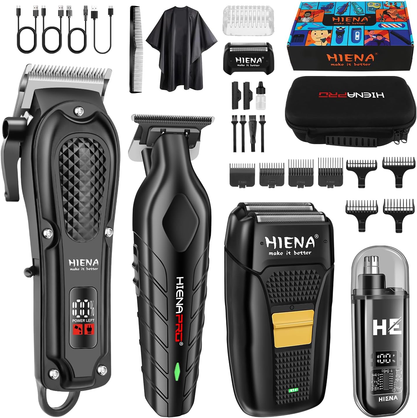 Hair Clippers Set for Men, Cordless Clipper & Beard Trimmer Kit | Cordless Hair Clippers Set with Beard Trimmer &