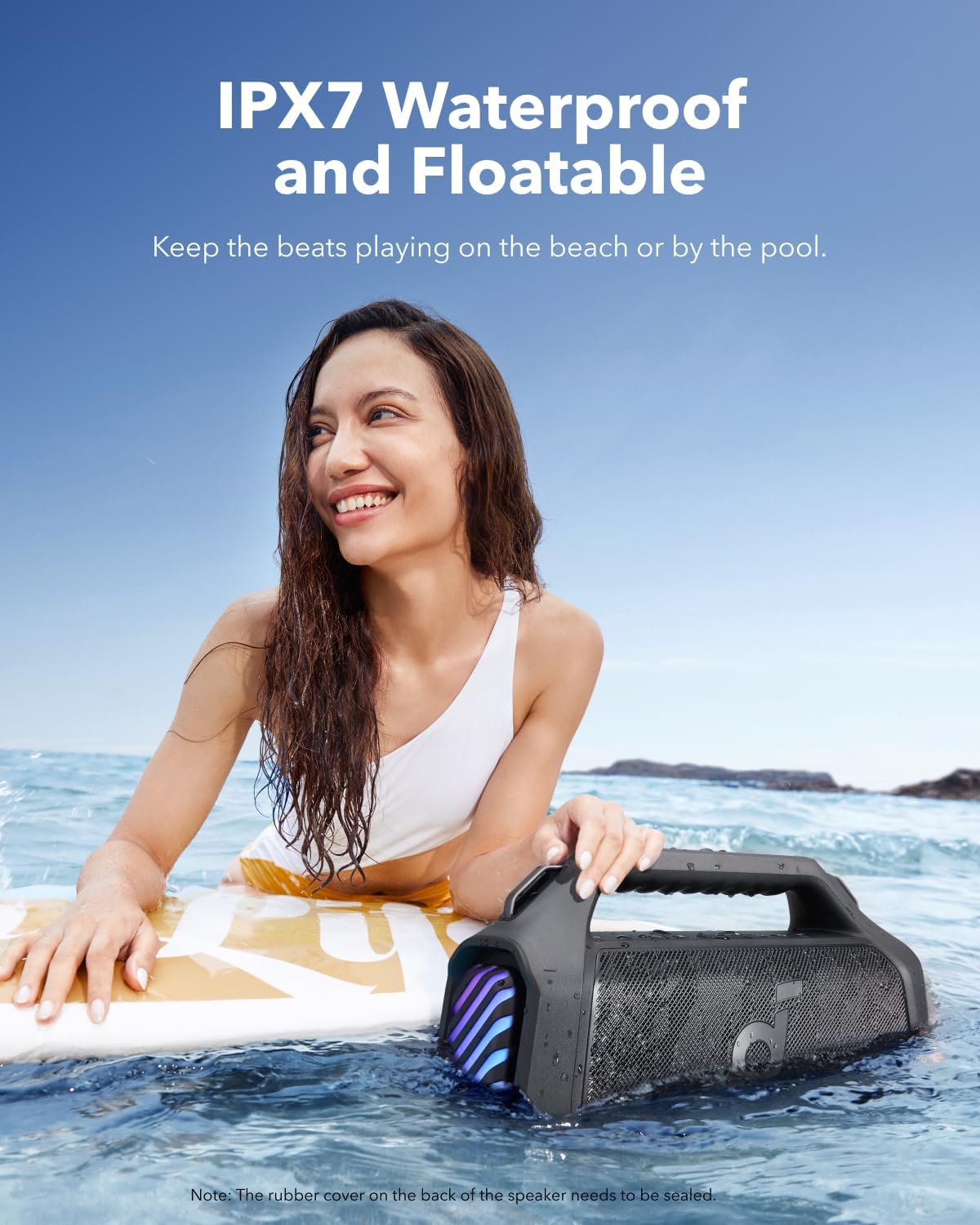 Boom 2 Plus Portable Speaker By Anker, 140W, 2+2 Channel, BassUp 2.0, 20H Playtime, Fast Charge, IPX7 Waterproof, RGB