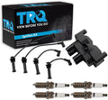 Ignition Coil & Spark Plug Kit Iridium 6 Piece Compatible with 2011-2013 Ford Fiesta