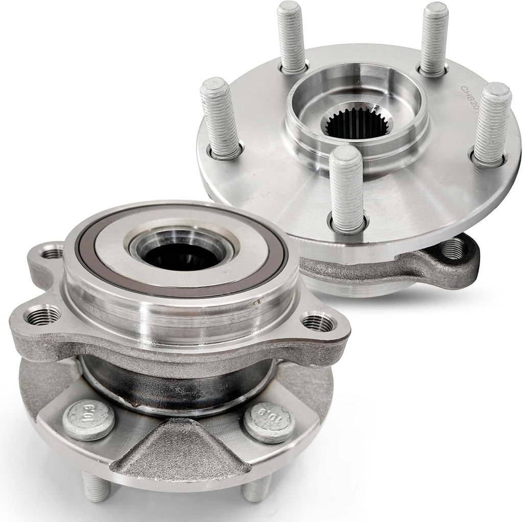 Pair 513257 Front Wheel Bearing Hub Assembly Compatible with Toyota RAV4 2006-2012 Prius V 12-17 Corolla IM 2017 2018, for Lexus HS250H 2010-2012, for Scion TC XB 2008-2015, 5 Lugs w/Encoder ABS