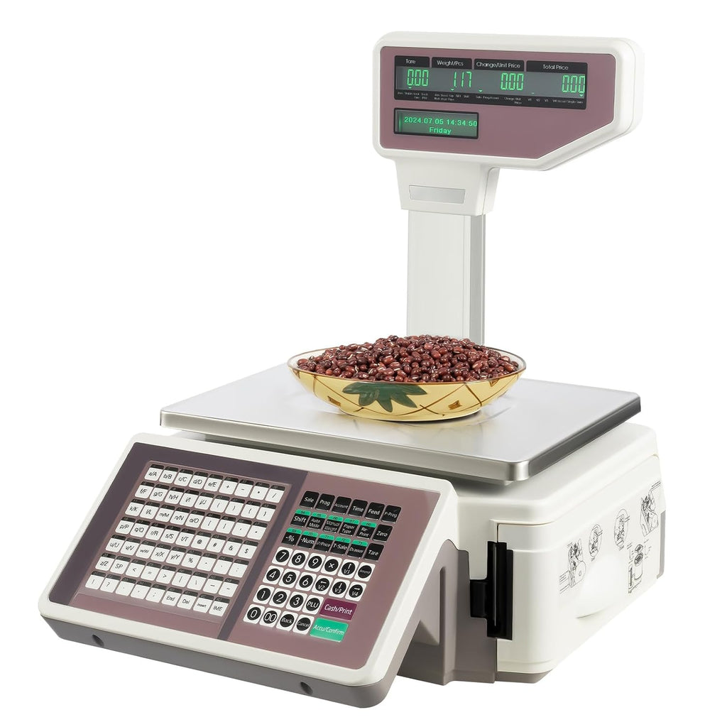 Label Printing Scale, 66.1Lbs Digital Deli Meat Food Computing Retail Price