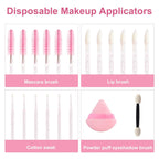 Upgrade 206pcs Disposable Makeup Applicators Kit, Mascara brush/Lip Applicators/Micro Applicator Brushes/Dual Sides