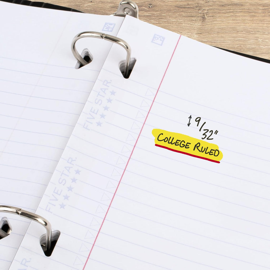 Loose Leaf Paper + Study App, College Ruled Filler Notebook Paper, Reinforced, Fights Ink Bleed, 8-1/2" x 11", 200