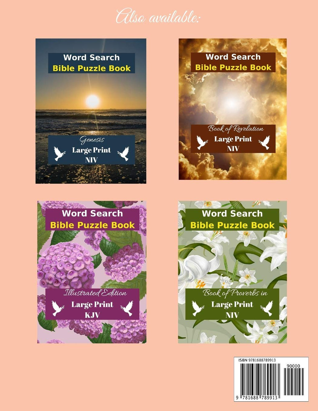 Bible Word Search: 40 KJV Psalms and 40 Hymns in Large Print for Adults