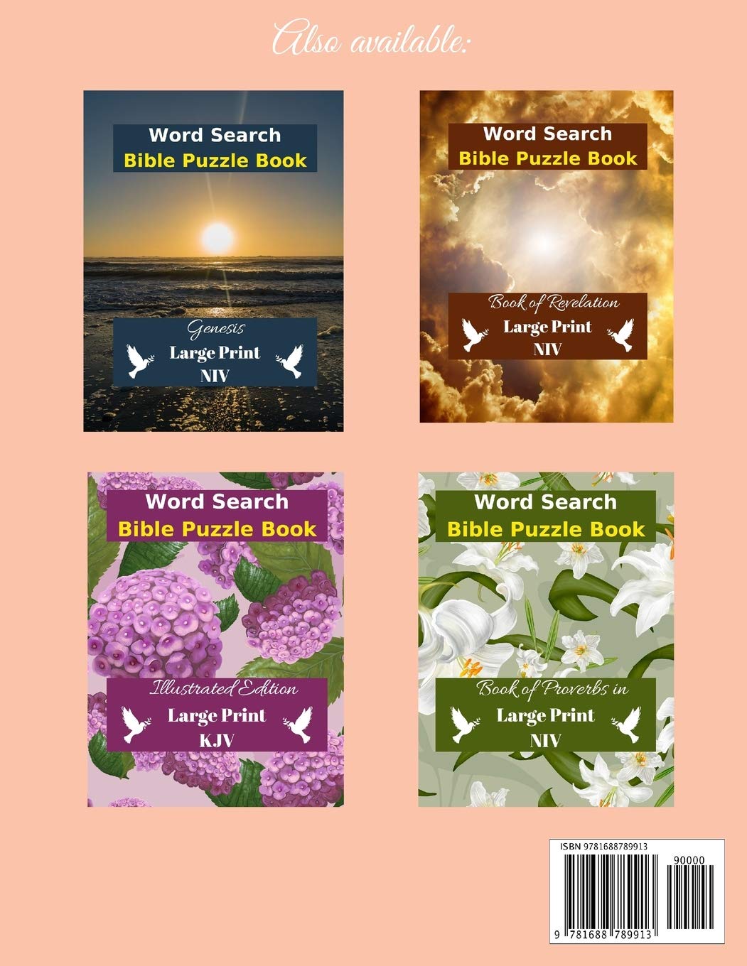 Bible Word Search: 40 KJV Psalms and 40 Hymns in Large Print for Adults