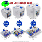 Collapsible Water Container with Spigot (5.3 Gal (2-Pack))