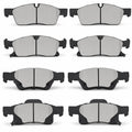 8Pcs Front & Rear Ceramic Brake Pads Fits Dodge Durango,Jeep Grand Cherokee