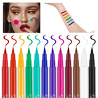 12 Colors Matte Liquid Eyeliner Set for Women