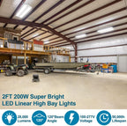 High Bay LED Shop Lights 200W/150W/100W Adjustable 28000LM 4 Pack