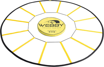 Agility Trainer – Circle Speed and Agility Ladder for High Intensity Reactive Footwork Drills and Skills – A Circular