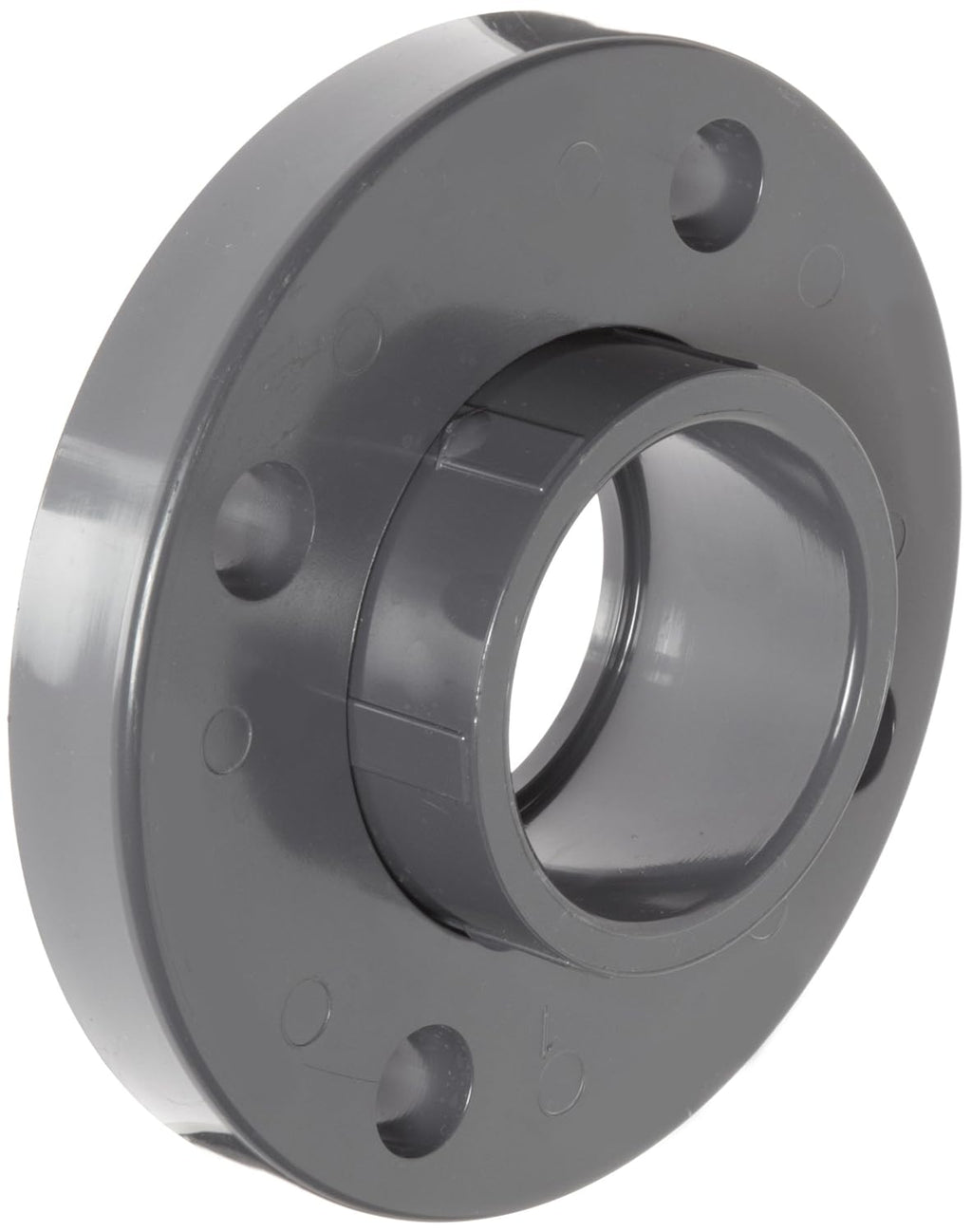 Spears 854-015 PVC Pipe Fitting, Van Stone Flange, Class 150, Schedule 80, Gray, 1-1/2" Socket