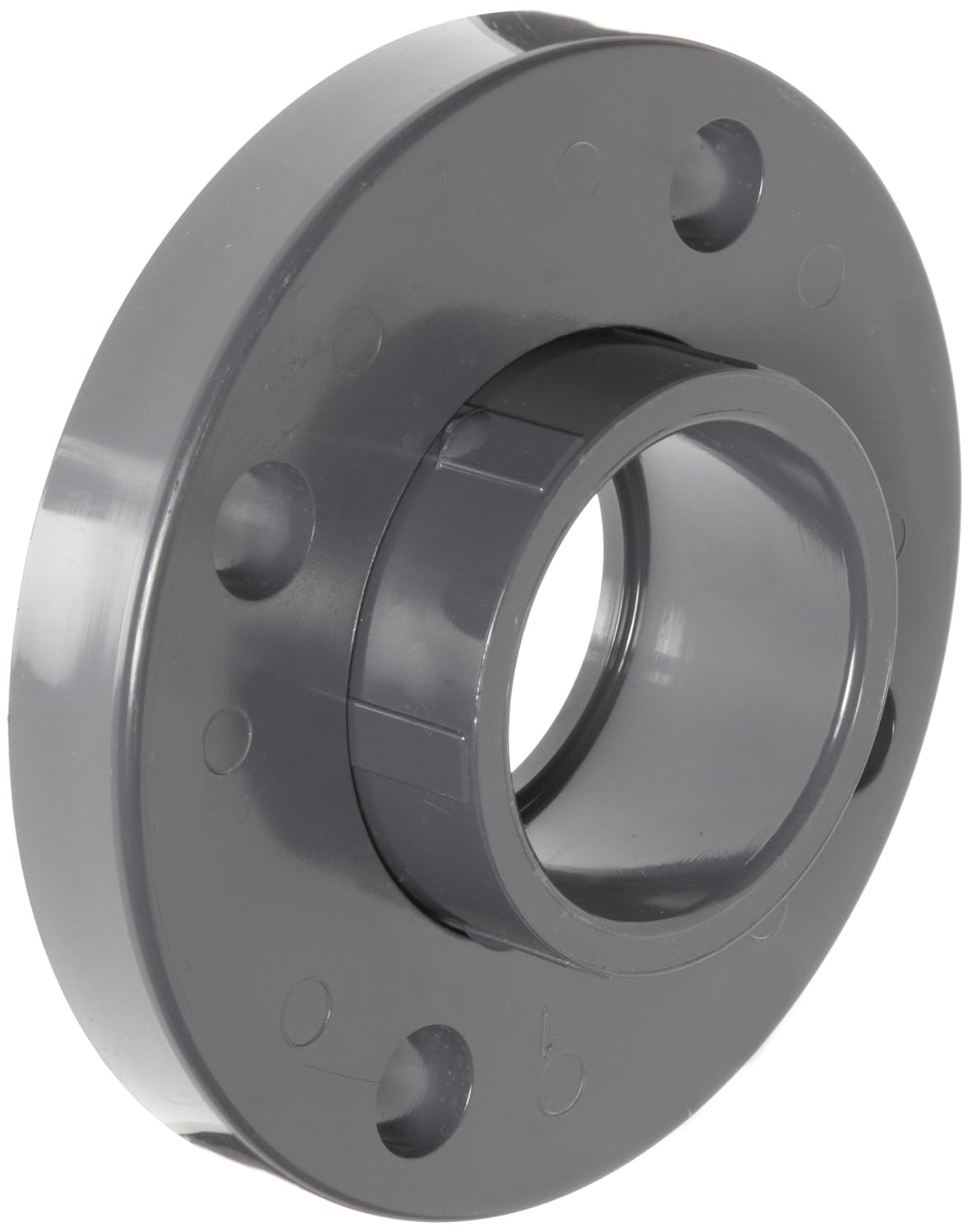 Spears 854-015 PVC Pipe Fitting, Van Stone Flange, Class 150, Schedule 80, Gray, 1-1/2" Socket