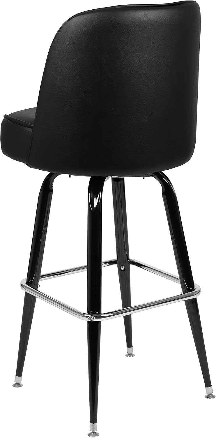 James Metal Barstool with Swivel Bucket Seat