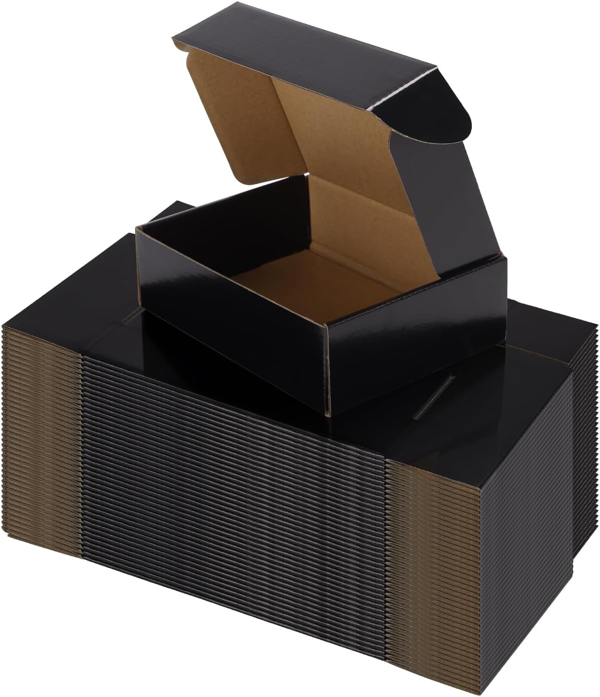 40 Pack Black 7x5x2 Shipping Boxes