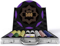 500-Piece Poker Chip Set with Numbered 14g Chips and Aluminum Case | Clay composite build gives 2 to 10 players