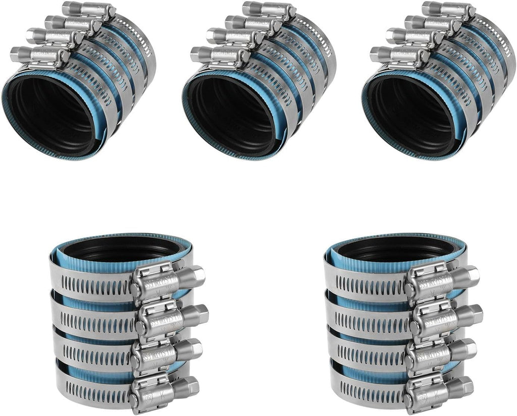 5PC HeSun 3-Inch Heavy Duty No-Hub Coupling(CLAMP060-5)