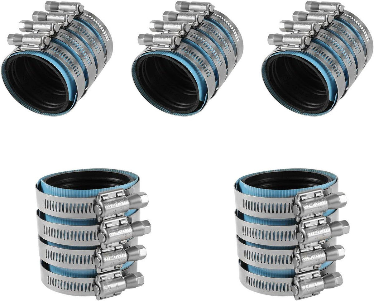 5PC HeSun 3-Inch Heavy Duty No-Hub Coupling(CLAMP060-5)