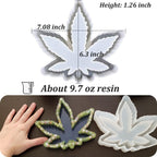 Ashtray Mold for Resin, Large Leaf Silicone Mold for Epoxy Resin, Maple Leaf Rolling Tray for Jewelry Storage Box