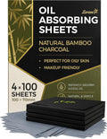 Oil Blotting Sheets for Face – 4pk/400 - Makeup Friendly – High Absorbency