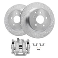 308mm Rear Drilled Rotors Right Brake Caliper Replacement