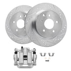 308mm Rear Drilled Rotors Right Brake Caliper Replacement