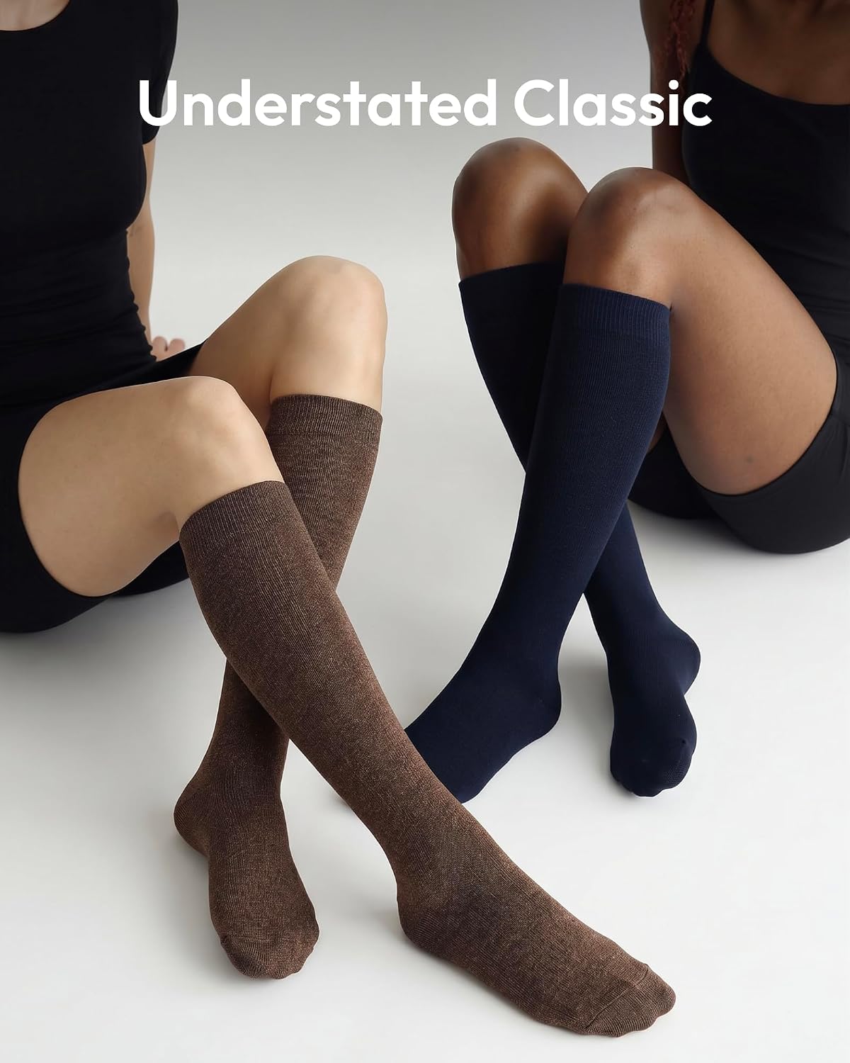 Cotton Compression Socks for Flying Women Men 15–20 mmHg 3 Pairs Circulation Support Socks for Pregnancy Nurse