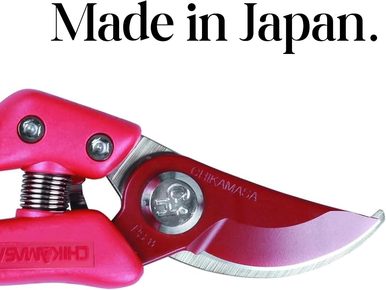 CHIKAMASA PS-8PLUS-R Professional pruning shears for horticulture and flowers with anti-rotation function for lock nut