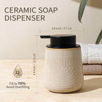 Ceramic Liquid Soap Dispenser, Whirlpool Pump for Bathroom