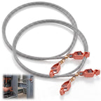 ElaraBerry 2 Pack 10 ft Flexible Bonding Wire with 2 Alligator Clips