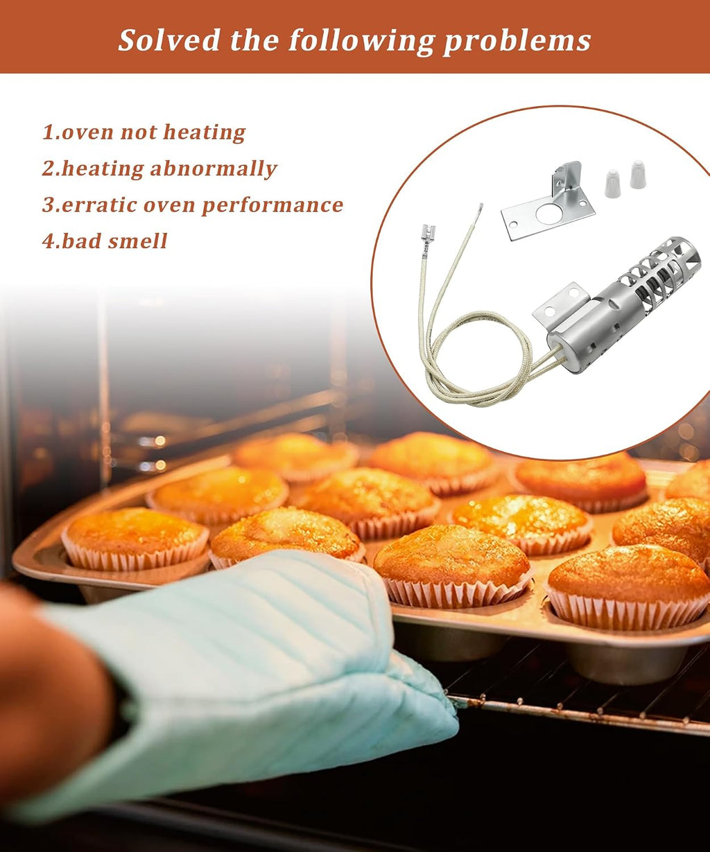 WB2X9154 Gas Round Oven Igniter Fits for GE Hotpoint Kenmore Roper