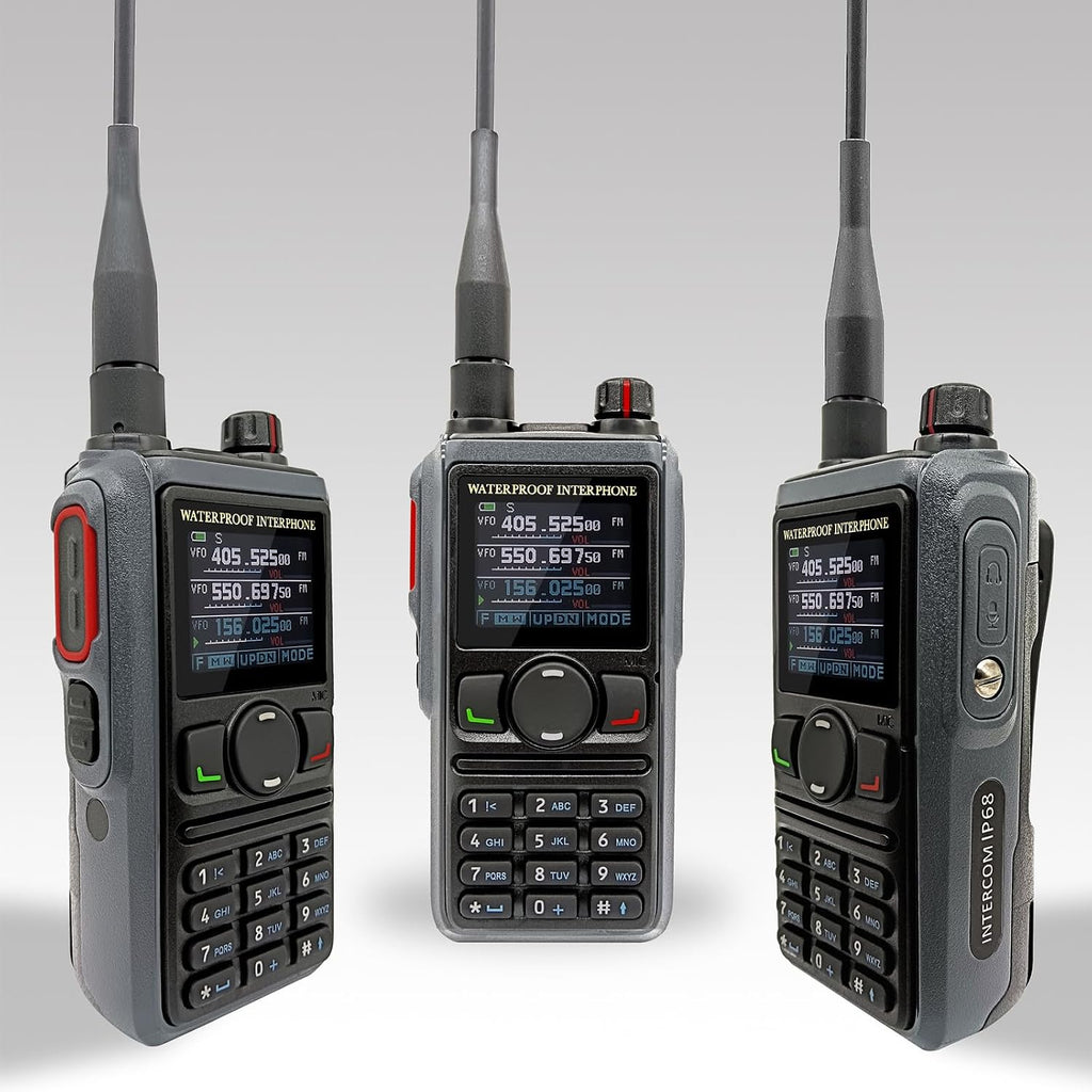 RT-580G (GPS+Bluetooth) Dual Band Waterproof Ham Radio with Aviation Band Reception, 8W UHF 10W VHF, 199 Channels