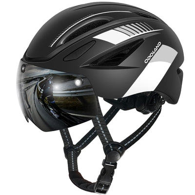 Adults Bike Helmet with Removable Magnetic Sun Visor, Adjustable Dial Fit Bicycle Cycling Helmet for Mountain Road