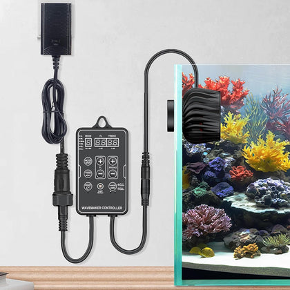 Wave Maker for Aquariums 2100 GPH, Aquarium Powerhead DC 24V 10W, Aquarium Circulation Pump With Magnetic Base