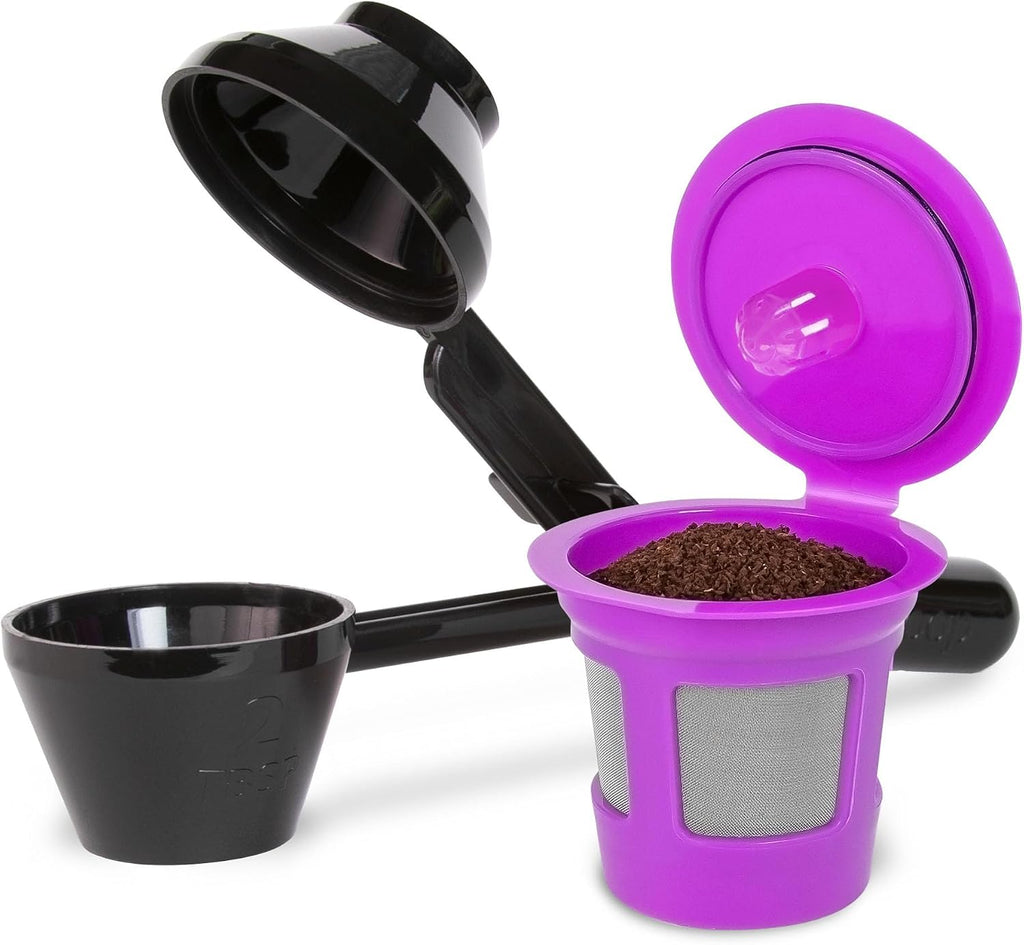 Single Serve Value Pack 1-Stream Reusable Filter Cup/EZ Scoop Perfect Pod Single Serve Pack Reusable Coffee Filter