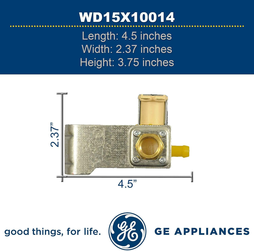 WD15X10014 Dishwasher Water Inlet Valve Replacement for GE, Hotpoint, Whirlpool, Amana