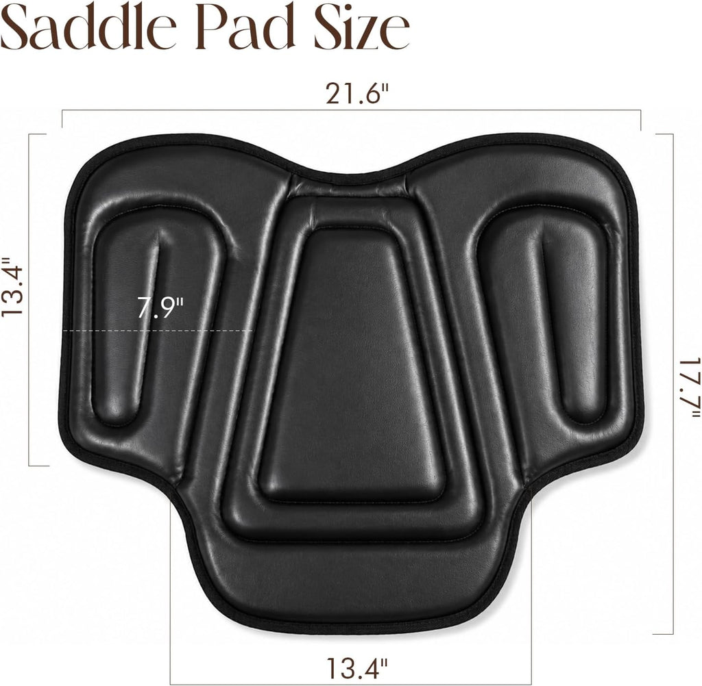 Horse Saddle Cushion for Western Saddles, Non-Slip Saddle Cushions for Trail Riding, Training