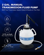 OMT 2 Gallon Transmission Fluid Transfer Pump Set with 15 ATF Adapters