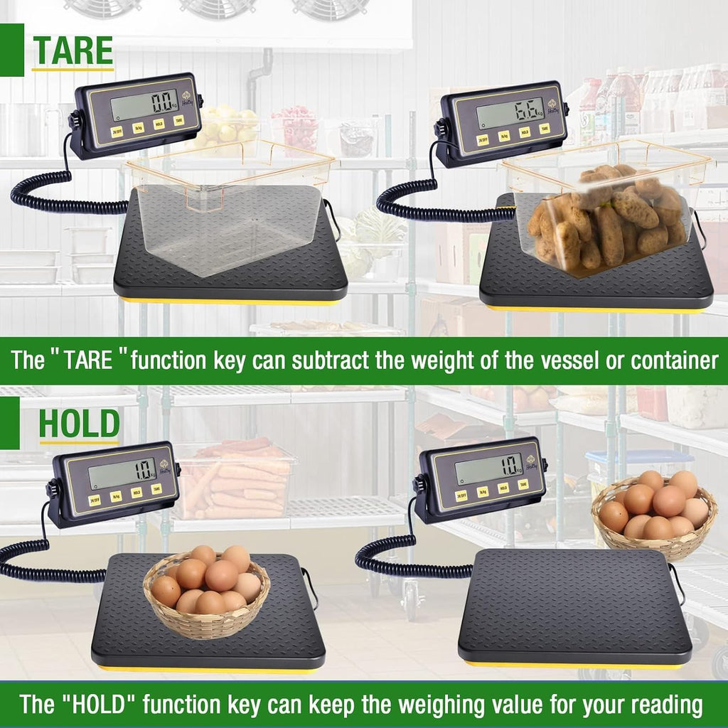 Commercial Digital Receiving Scale 150lbs, Aluminum Platform