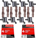 MAS Set of 8 Ignition Coils Brown Boots DG521 and Motorcraft SP-509 Spark Plugs Compatible with Ford Expedition F-150 F-250 F-350 F-450 F-550 F53 4.6L 5.4L C1659