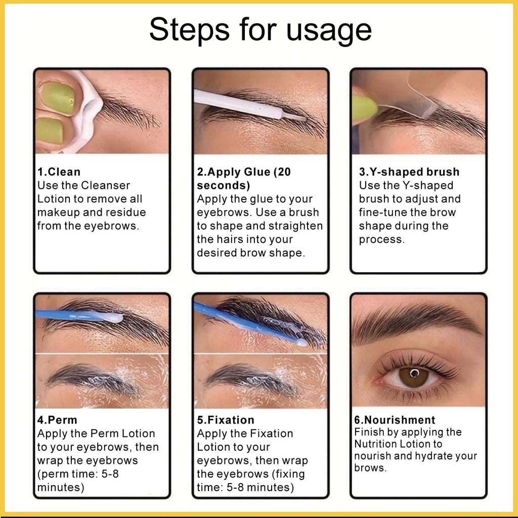 DIY Brow lamination Kit 27ml | Waterproof Long Lasting Easy to Use Effective Safe