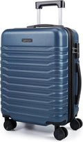 Expandable Carry On Luggage 22x14x9 Airline Approved with Double Spinner Wheels, 20 Inch Lightweight Hard Shell