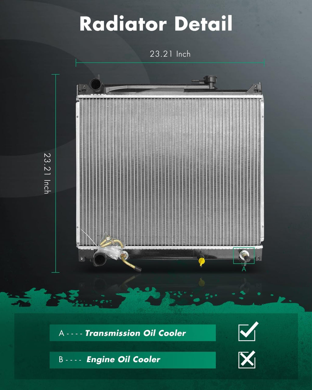 SCITOO Car Radiator compatible with Chevrolet for Pontiac for Suzuki