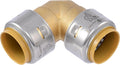 SharkBite Max 1 x 1 in PTC 90-Degree Elbow, Push-to-Connect Brass Plumbing Fitting, UR260A