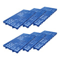 Plastic Pallets, 6 Pack Lightweight Waterproof Floor Pallets,Spliceable Outdoor Breathable Grid Platform for Garage